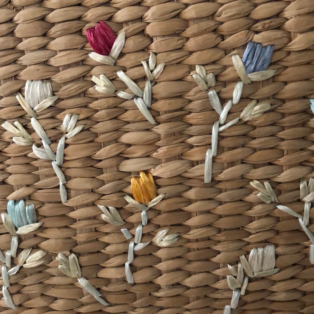 Woven Floral Purse